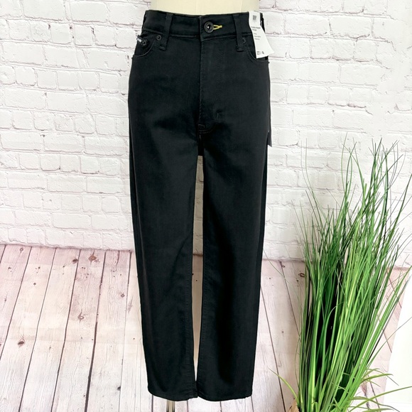 DKNY JEANS Waverly Straight Leg High Rise Black Jeans--27/4 - Picture 2 of 16